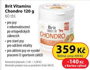 Vitamíny pro psy Chondro Brit