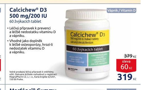 Calcichew D3 500 mg/200 IU - BENU Lékárna akcniletaky.com