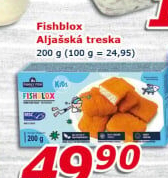 Aljašská treska obalovaná mražená Fishblox Family Fish