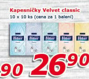 Kapesníčky papírové Velvet