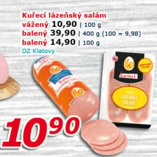 Kuřecí lázeňský salám DZ Klatovy