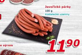 Párky javořické Kostelecké uzeniny