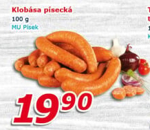 Písecká klobása Maso uzeniny Písek