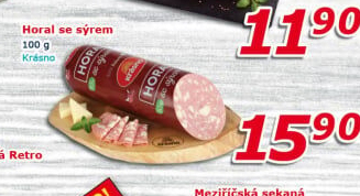 Salám Horal se sýrem Krásno