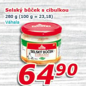 Selský bůček s cibulkou Váhala