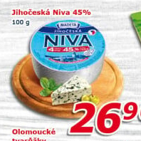 Sýr Niva Jihočeská 45% Madeta