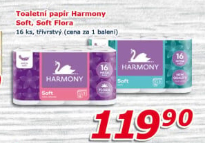 Toaletní papír 3vrstvý Harmony