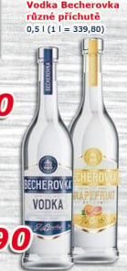 Vodka ochucená Becherovka