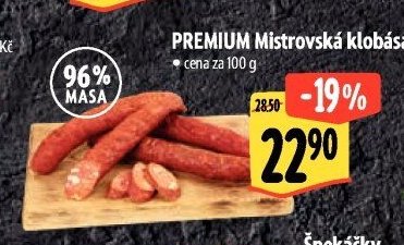PREMIUM Mistrovská klobása