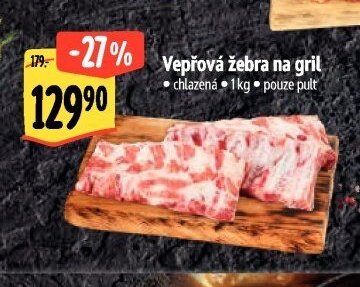 Vepřová žebra na gril