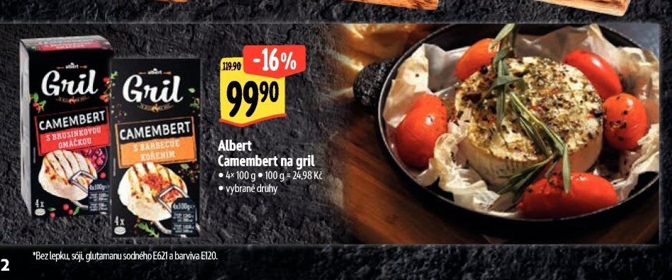 Albert Camembert na gril