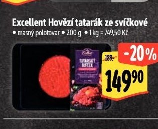 Excellent Hovězí tatarák ze svíčkové