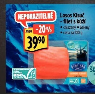 Losos Kisuč - filet s kůží