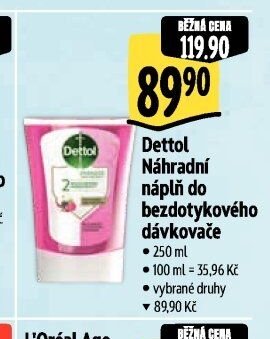 Dettol Náhradní náplň do bezdotykového dávkovače