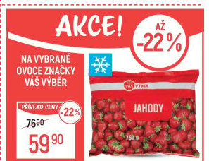 Jahody mražené Váš Výběr