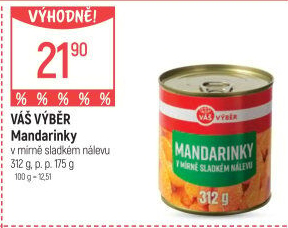 Kompot mandarinky Váš Výběr