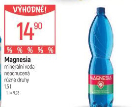 Přírodní voda Magnesia