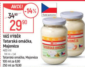 Tatarská omáčka Váš Výběr