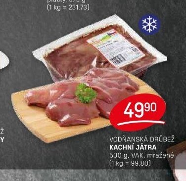 Vodňanská drůbež kachní játra