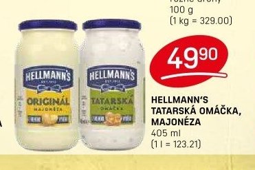 Hellmann's tatarská omáčka, majonéza