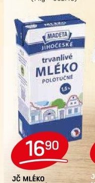 JČ Mléko trvanlivé polotučné 1,5%