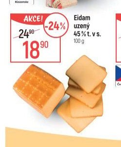 Eidam uzený 45 % t. v s.