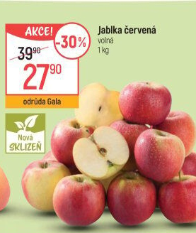 Jablka červená Gala