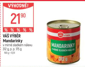 Kompot mandarinky Váš Výběr