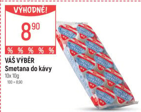 Smetánky do kávy Váš Výběr