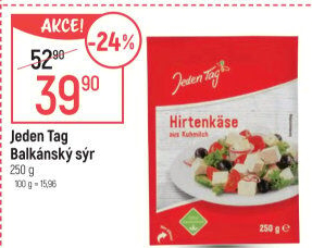 Balkánský sýr Jeden Tag