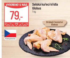 Selská kuřecí křídla Globus