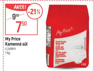 Sůl s jódem My Price