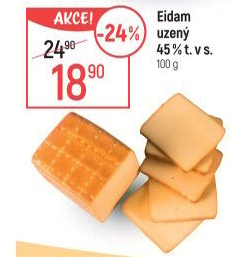 Sýr Eidam uzený 45%