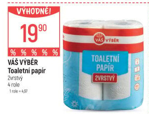 Toaletní papír 2vrstvý Váš Výběr