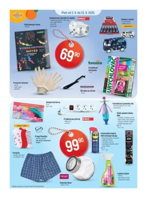 akční leták Globus 3.9.2025-9.9.2025