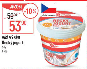 Jogurt řecký bílý Váš Výběr