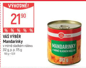 Kompot mandarinky Váš Výběr