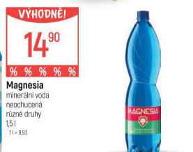 Přírodní voda Magnesia
