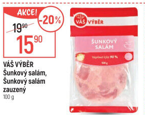 Salám šunkový zauzený váš Výběr