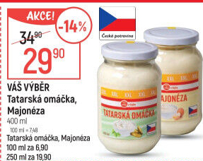 Tatarská omáčka Váš Výběr