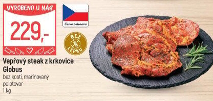 Vepřová krkovice steak marinovaný Globus