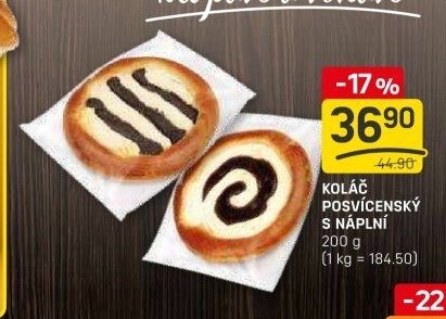 KOLÁČ POSVÍCENSKÝ S NÁPLNÍ 200 g