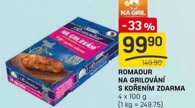 ROMADUR NA GRILOVÁNÍ S KOŘENÍM ZDARMA