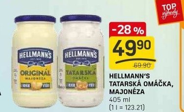 HELLMANN'S TATARSKÁ OMÁČKA, MAJONÉZA