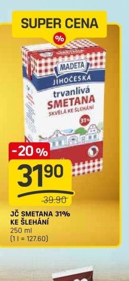 JČ SMETANA 31% KE ŠLEHÁNÍ