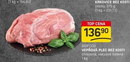 Bidfood vepřová plec bez kosti 1 kg