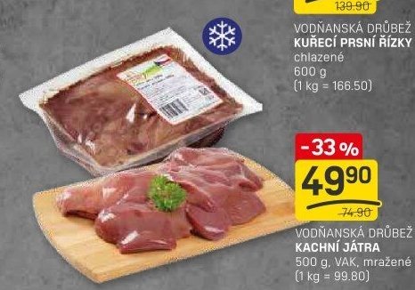 Vodňanská drůbež kachní játra 500 g