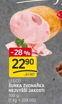Šunka Zvonařka nejvyšší jakosti LE&