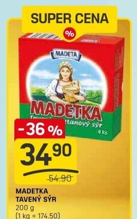 Sýr tavený smetanový Madetka