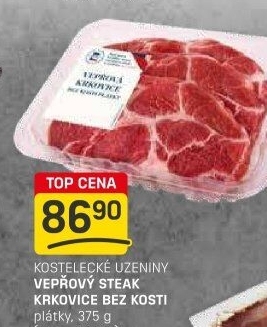 Vepřová krkovice steak bez kosti Kostelecké uzeniny